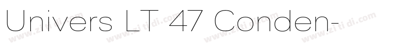 Univers LT 47 Conden字体转换